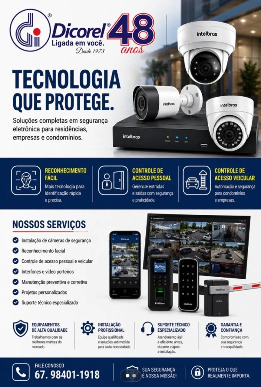 Serviço de instalação de câmeras