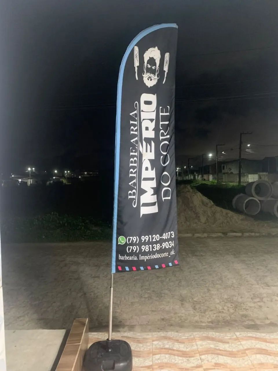 Banner Wind 2,5m Completo - Perfeito Estado