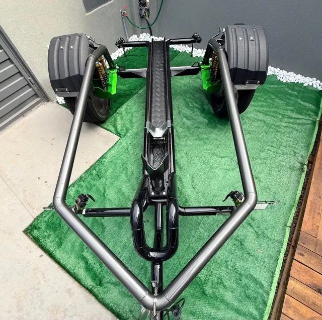 Carretinha basculante TOP!!! (reboque) para moto - Foto 4