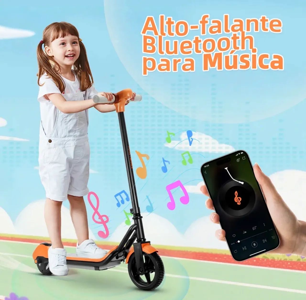 Patinete Elétrico Infantil Honey Whale E2 - Foto 4
