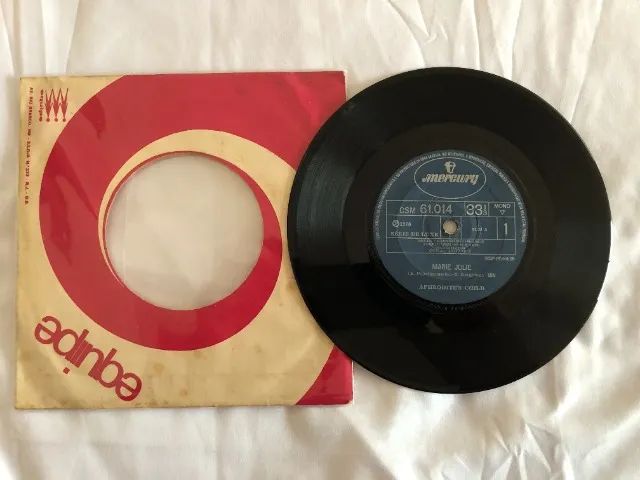 Aphrodite's Child: Marie Jolie / 5 O'clock (1970) Disco Vinil Compacto