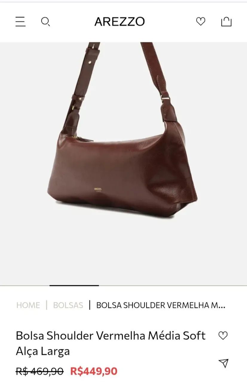 Bolsa média AREZZO nova  - Foto 2