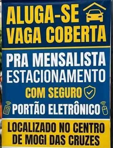 Aluga-se vaga coberta estacionamento 