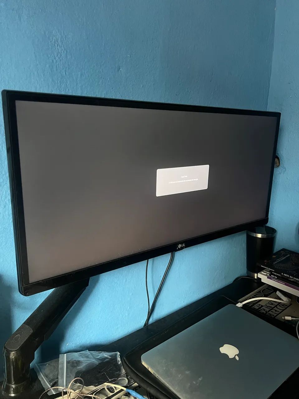 Monitor LG Fones embutidos  29 + Braço articulado 