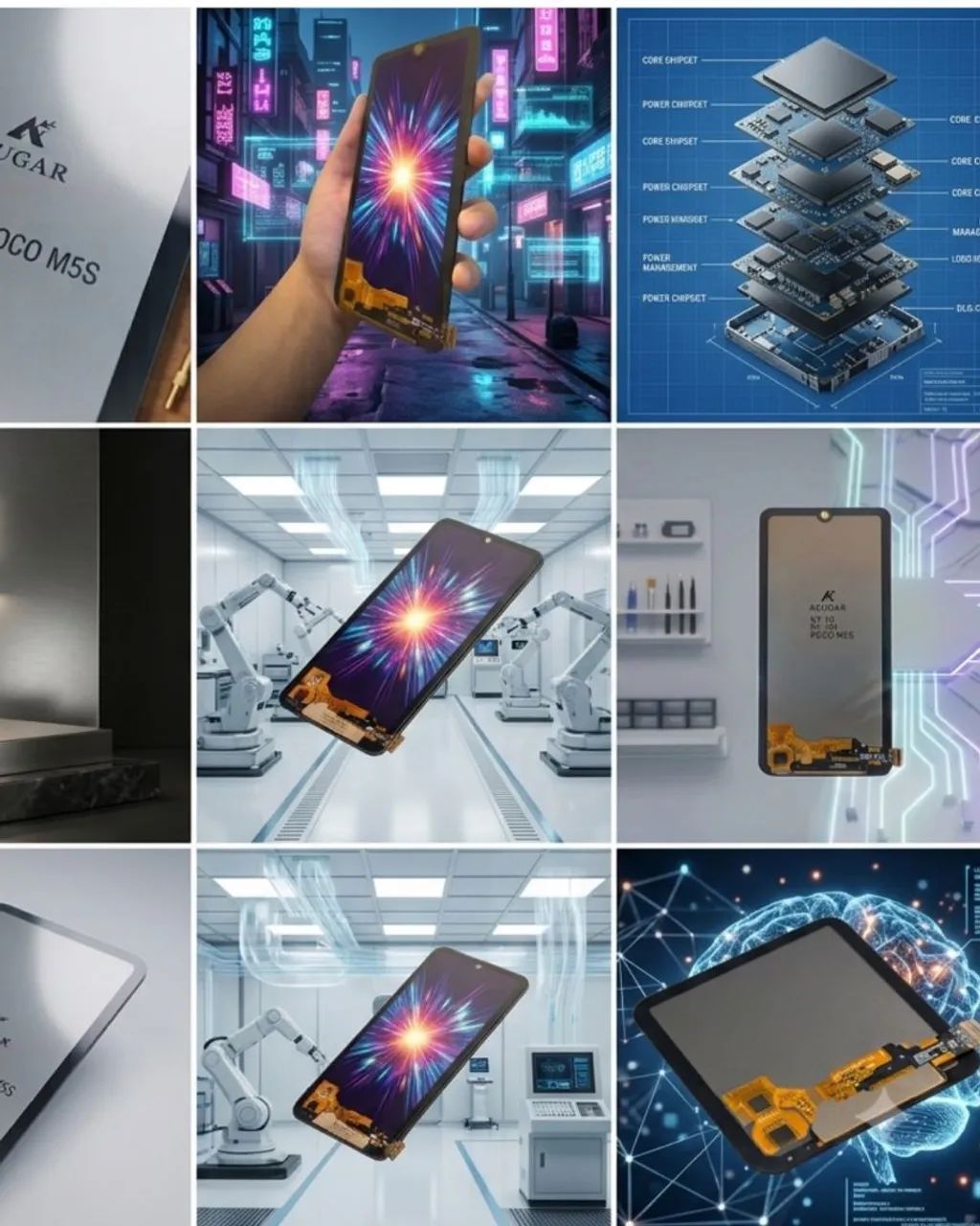 Tela OLED Sem Aro - Redmi Note 10 / Note 10s / Poco M5s (Nova) - Foto 2