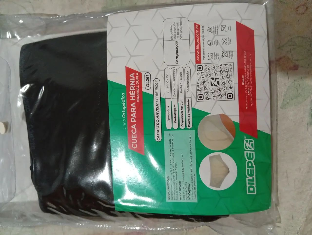 Cueca Para  Hérnia inguinal dupla Dilepe G - Foto 2