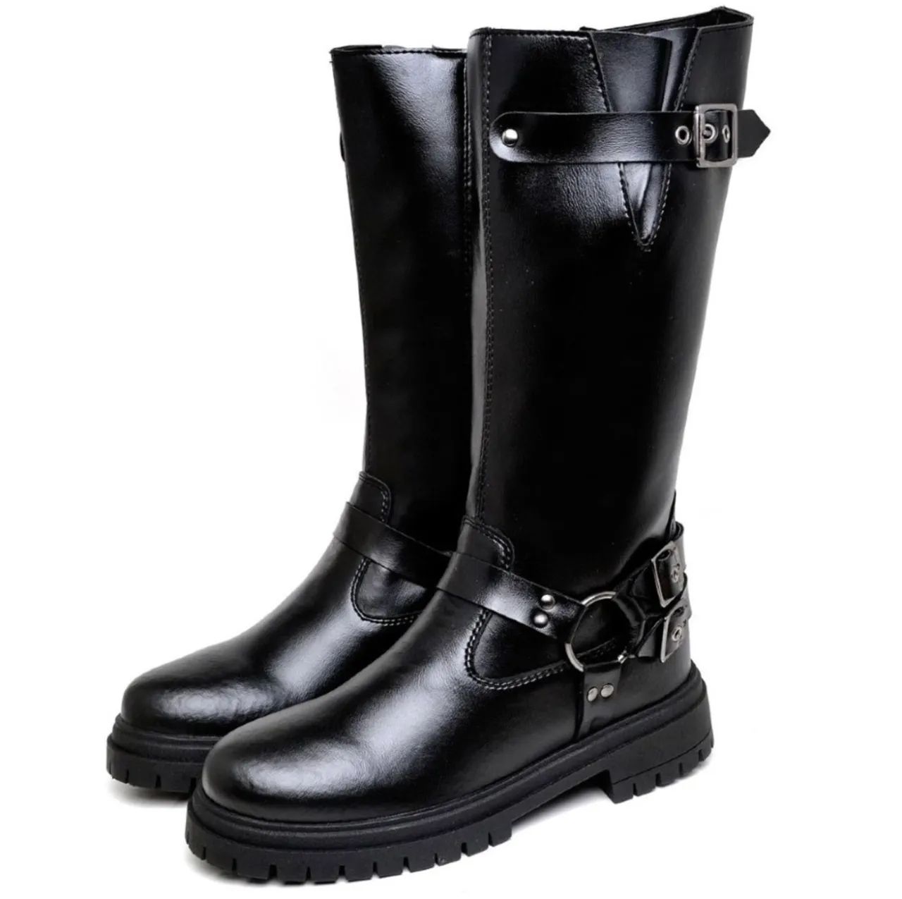 Bota feminina cano alto DUBUY preta 