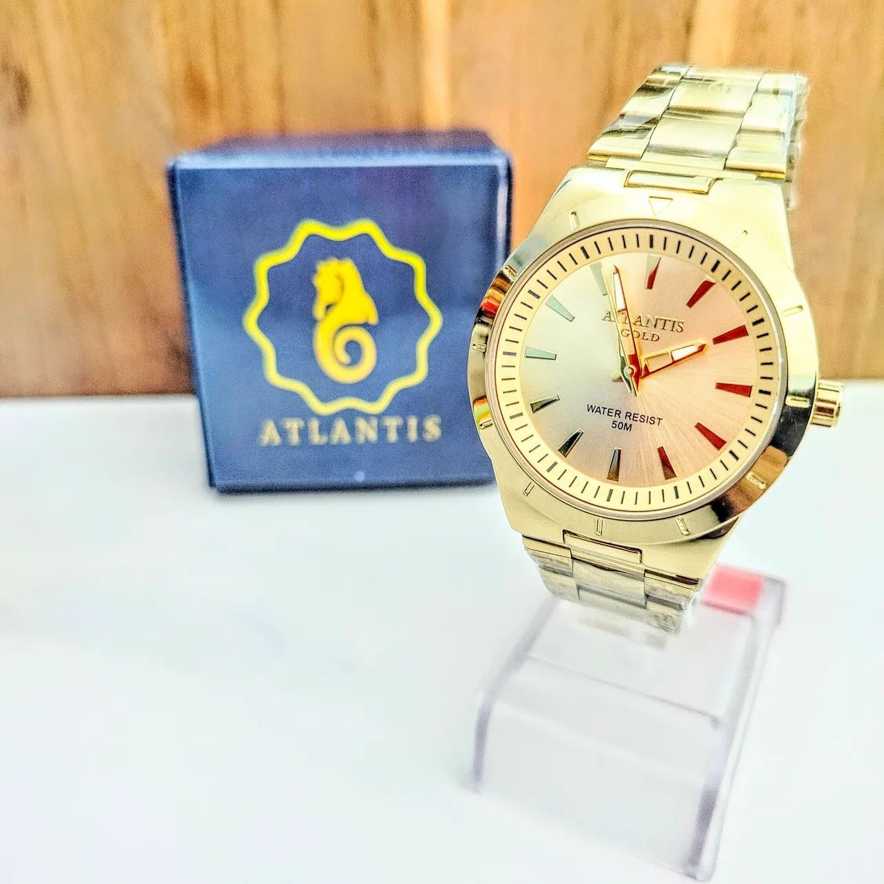 Relógio original prova de água atlantis gold  - Foto 2