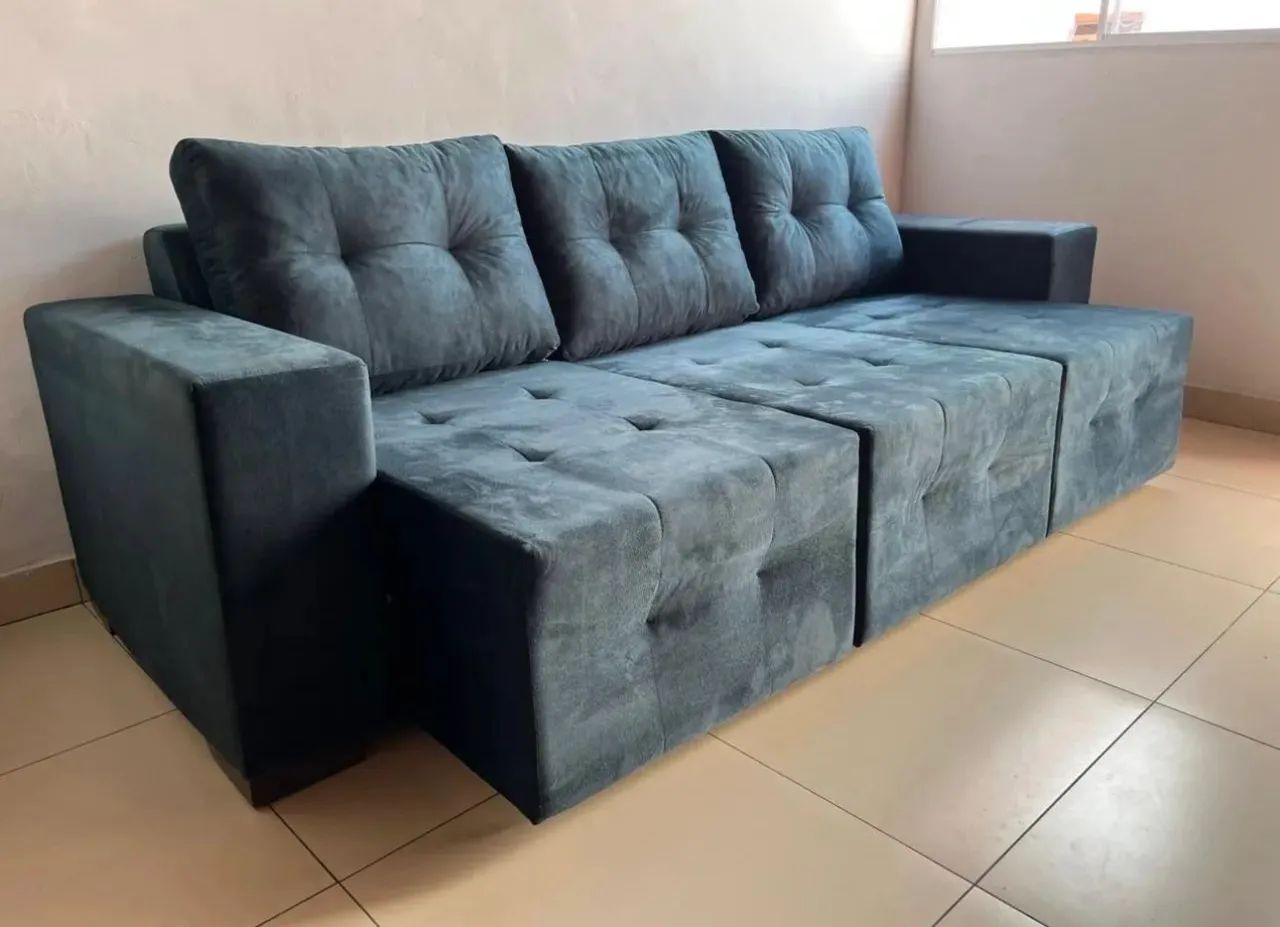 Oferta! Sofá retrátil modelo 3 Lugares  - Foto 5