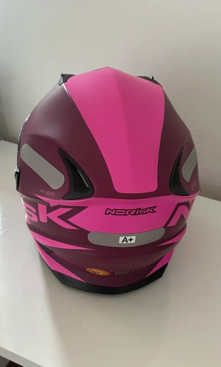 CAPACETE NORISK SOUL MANTY ROSA -Tamanho 56
