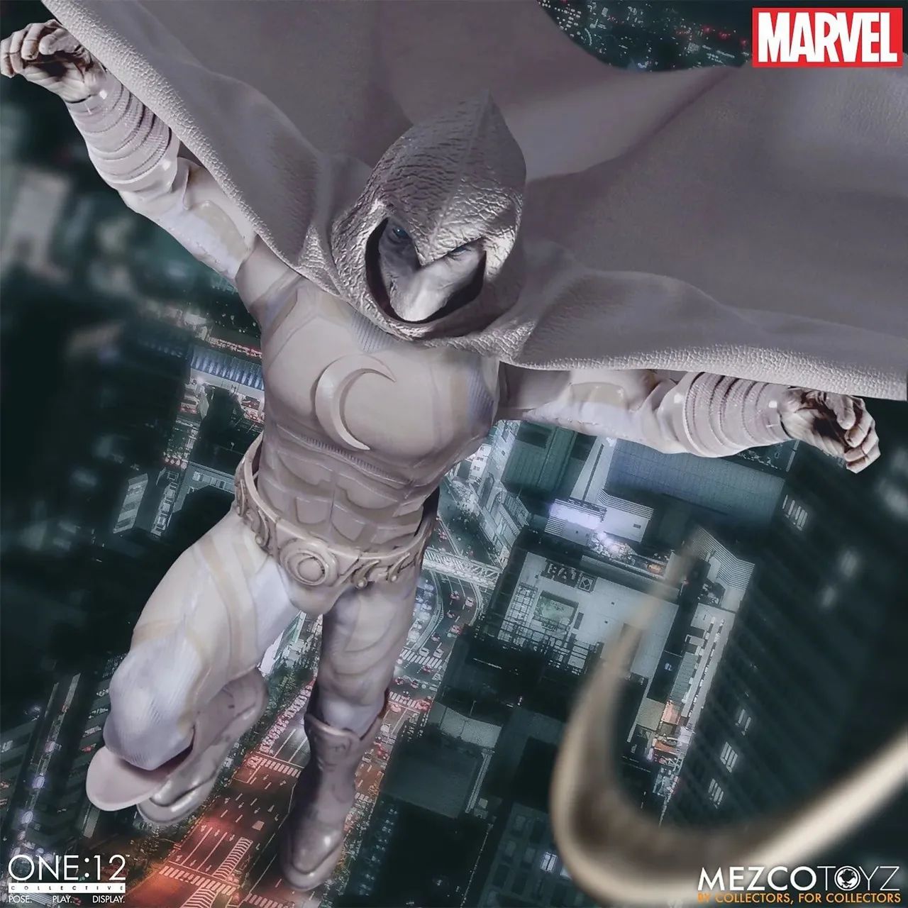 Mezco One:12 Moon Knight Marvel Action Figure 1:12 Cavaleiro da Lua - Foto 4