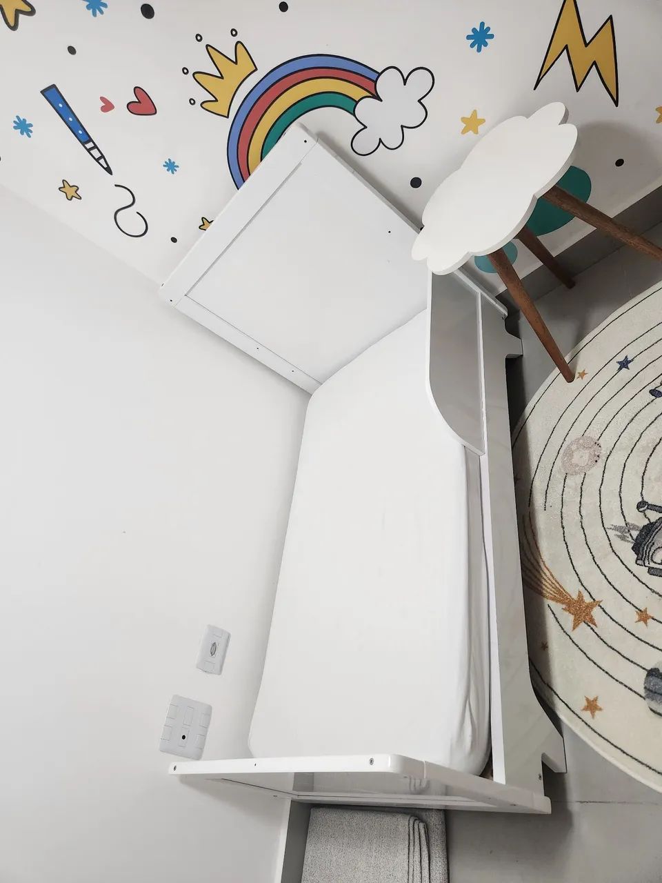 Berço Minicama Retrô Peroba Americano Com Mosquiteiro Branco - Foto 3