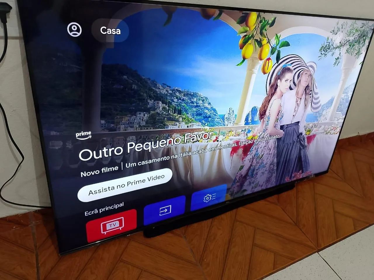 Smart TV tcl Google TV 50 polegadas 4K borda infinita comando de voz - Foto 2