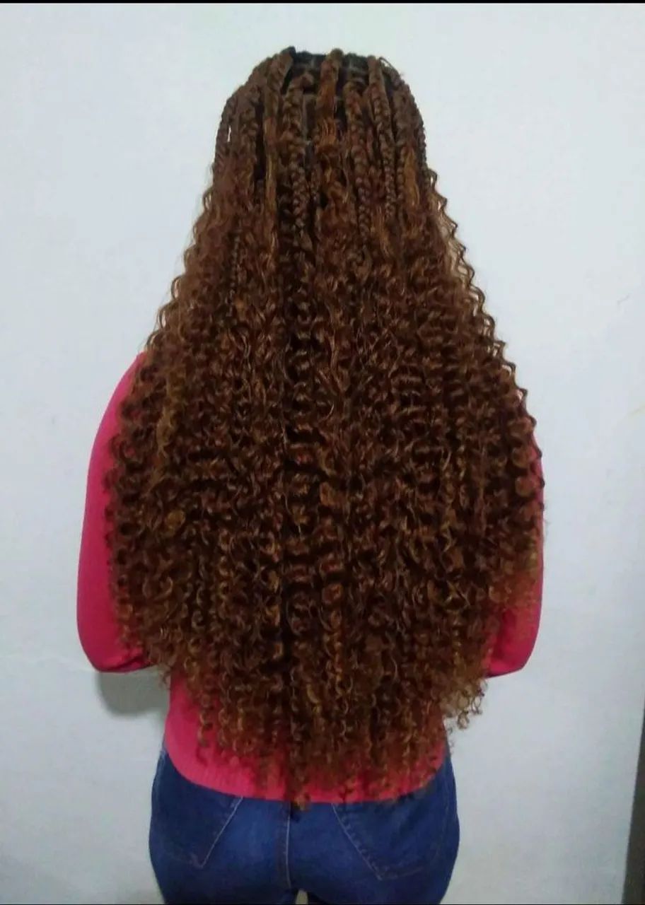 Gypsy braids box braids boho braids cabelo orgânico  - Foto 3