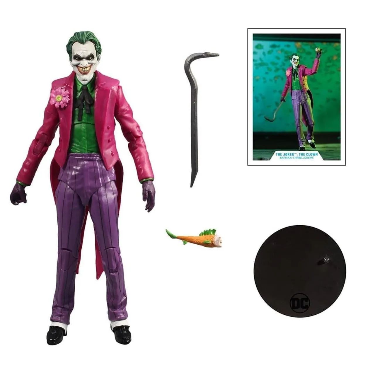 The Joker Coringa Clown Batman Three Jokers DC Multiverse McFarlane Toys - Foto 2
