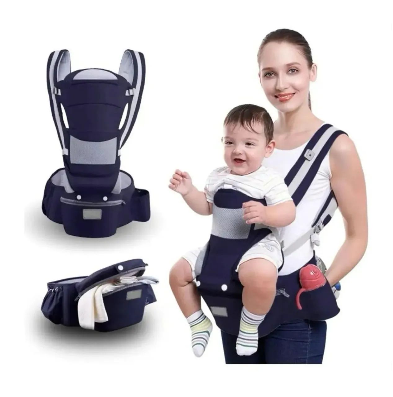 Canguru Ergonômico azul marinho  - Foto 3