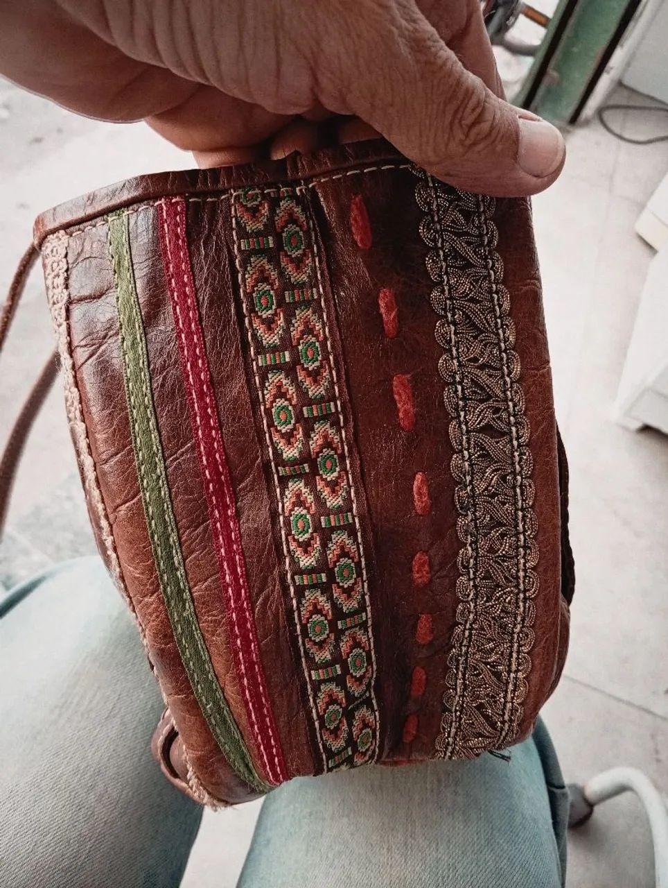 Bolsa de couro da spatifilus 120,00 - Foto 2