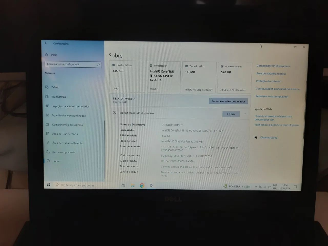 Notebook Dell Inspiron (i5 4th) - Foto 3