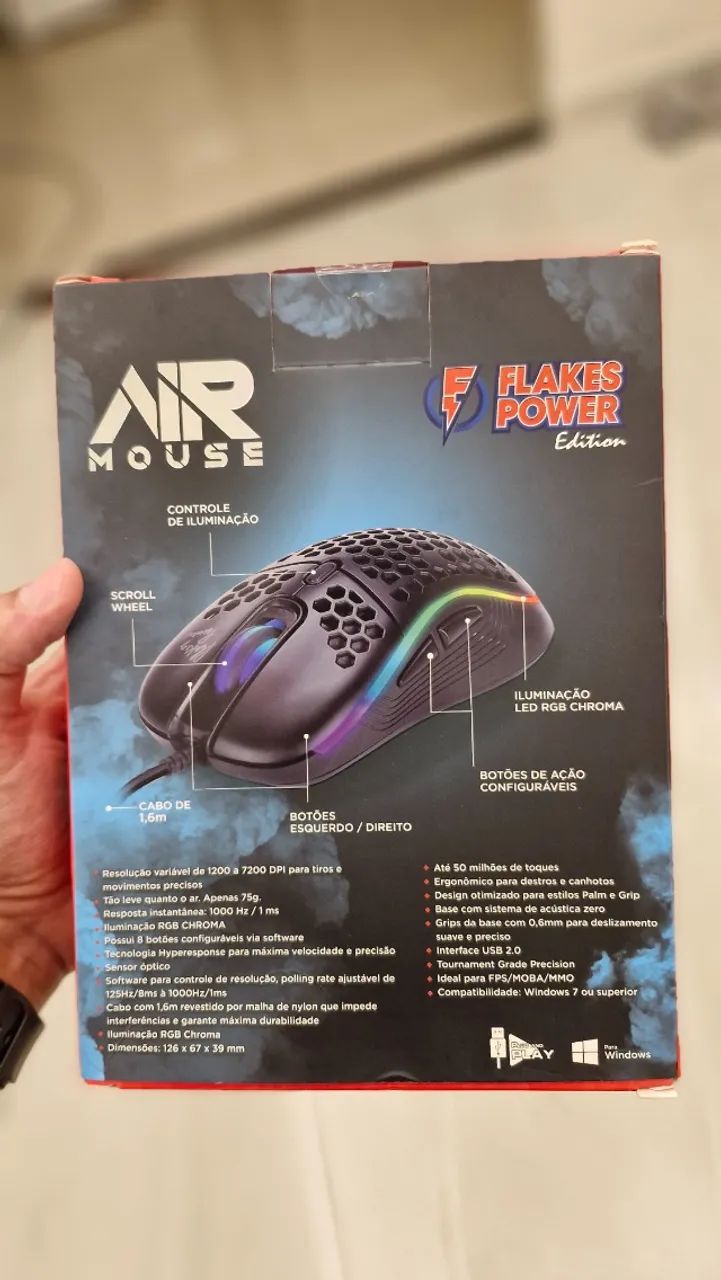 Mouse Gamer Flakes Power Air - Foto 2