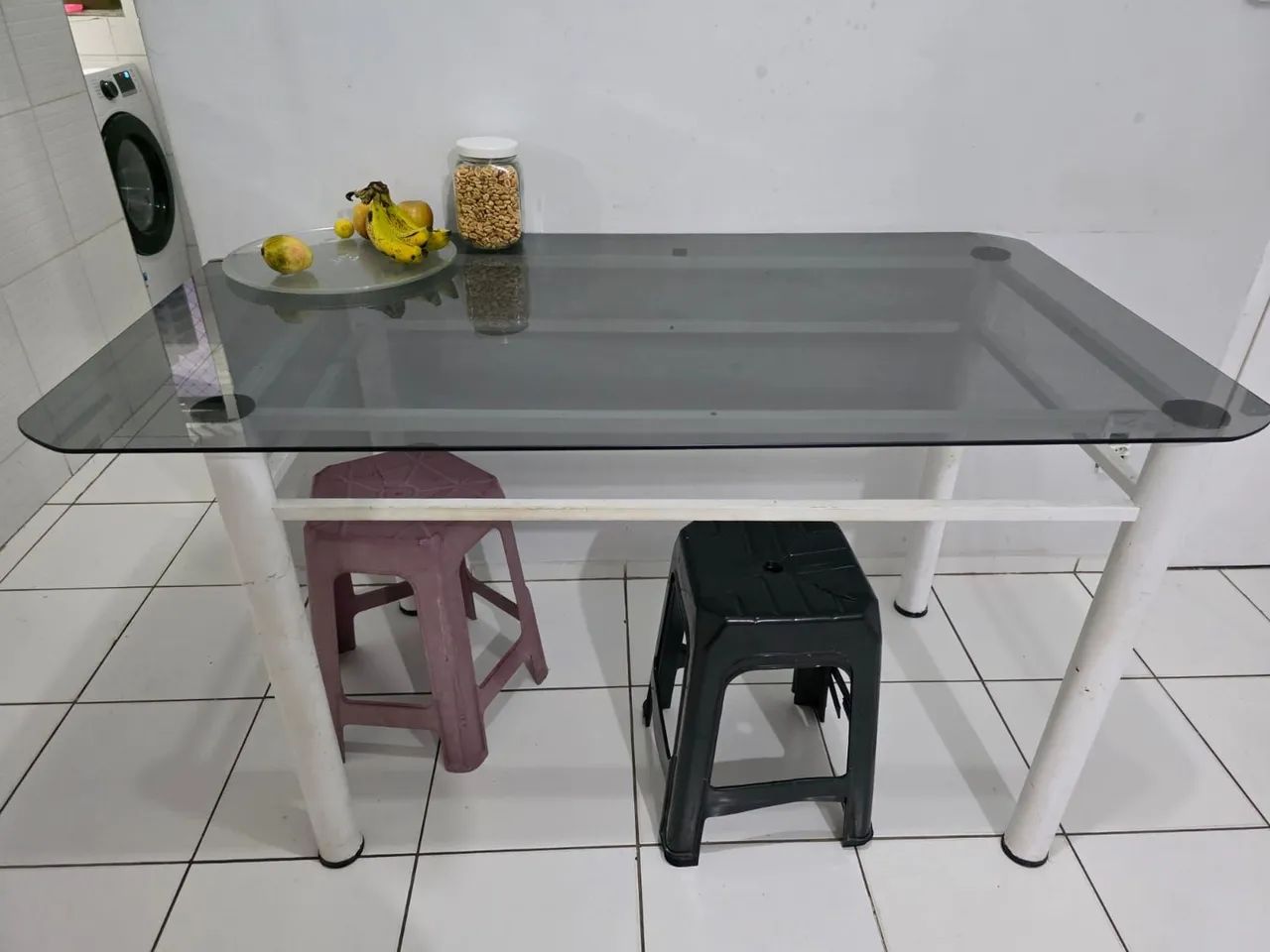 Mesa de vidro sem cadeira - Foto 2