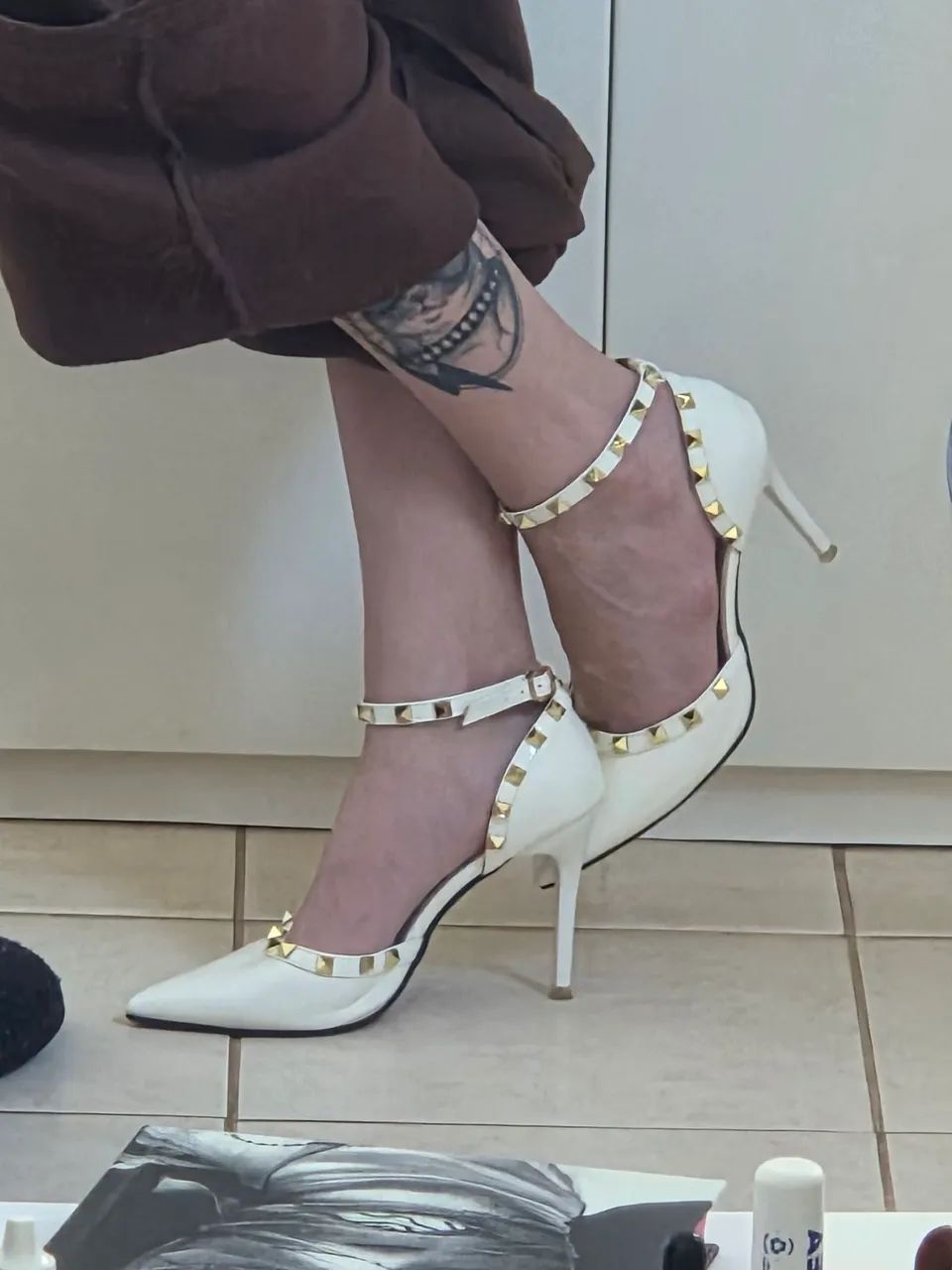 Scarpin branco 36 - Foto 2
