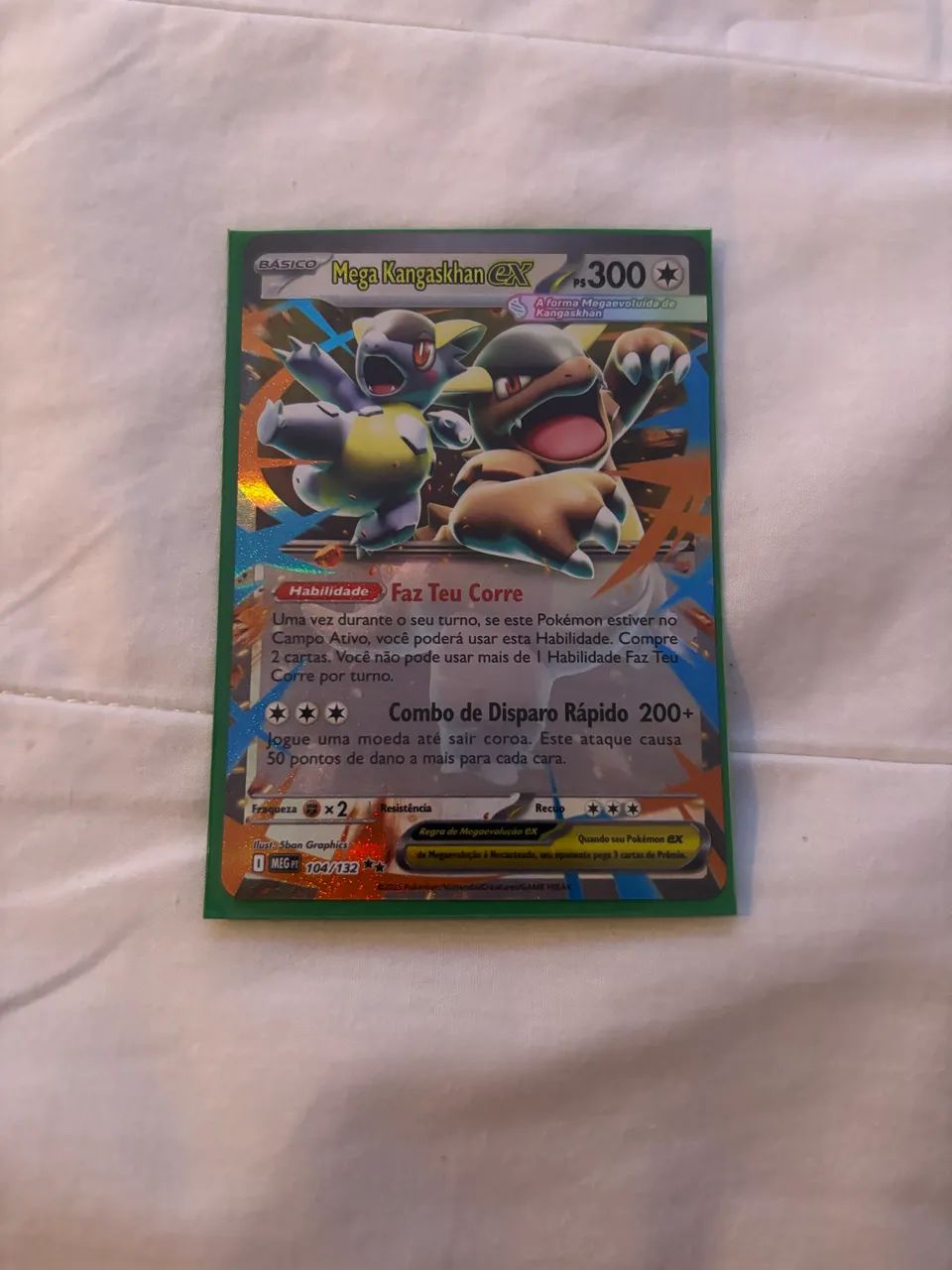     Carta Pokémon Mega Kangaskhan EX Holográfica 