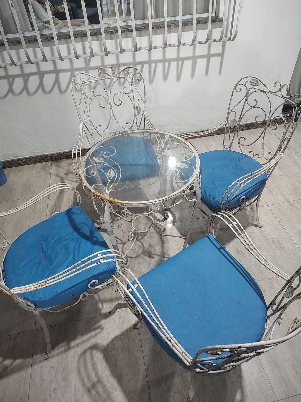 Jogo de varanda de ferro. Aceito oferta. - Foto 2
