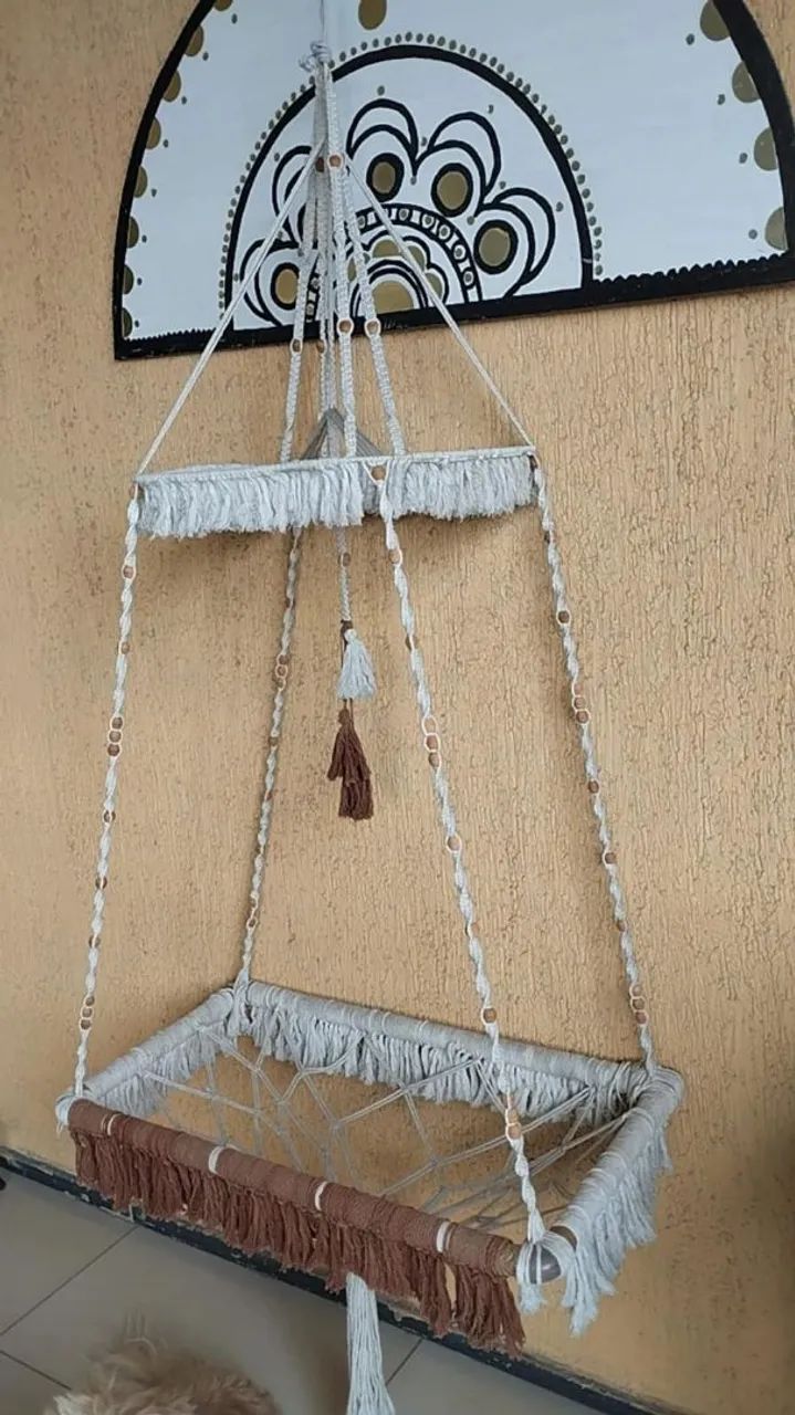 Cama de gato de macramê