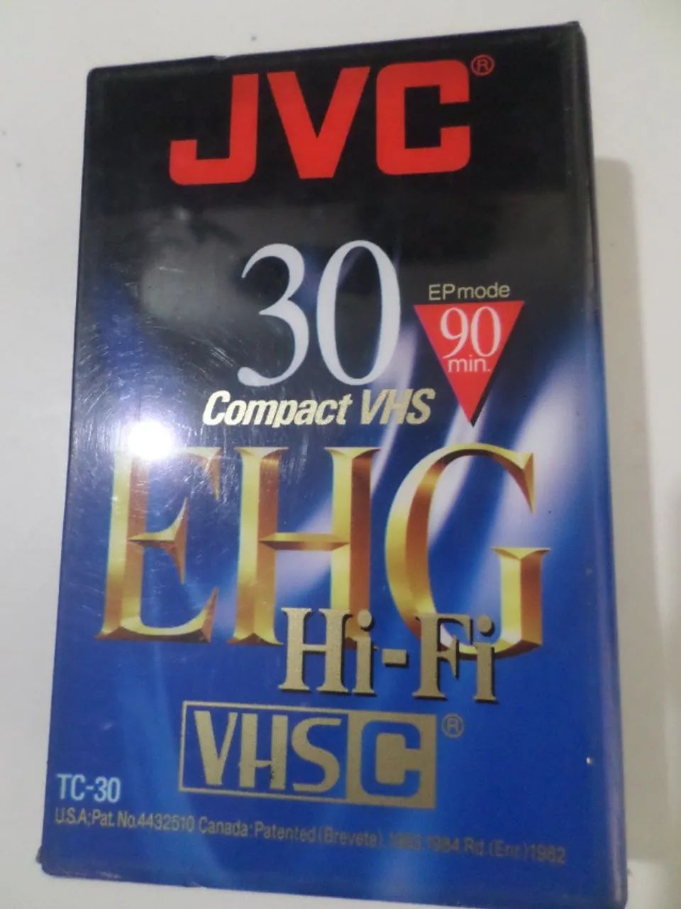 Fita Compact VHS-C  JVC  90Min  Lacrada