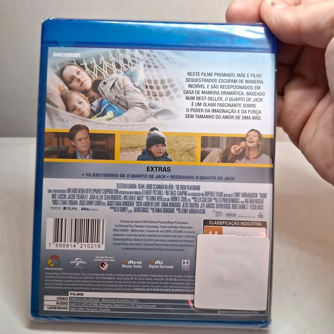 Blu Ray - O Quarto de Jack (Novo e Lacrado de Fábrica) - CDs, DVDs