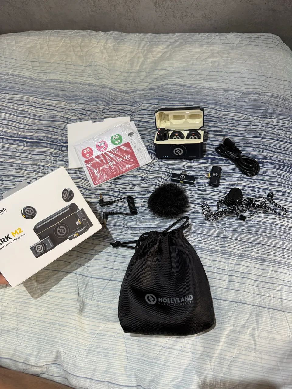Kit duo microfone hollyland lark m2 - Foto 2