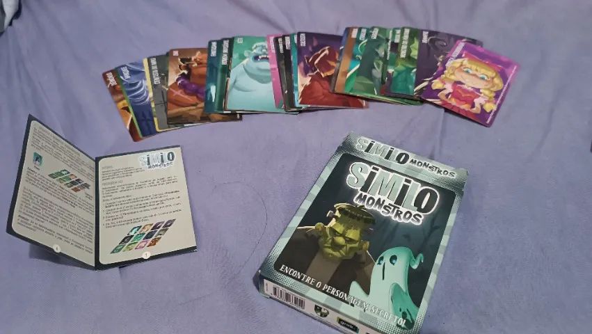 Jogo de cartas SIMILO MONSTROS, Completo e com manual!!! - Foto 2