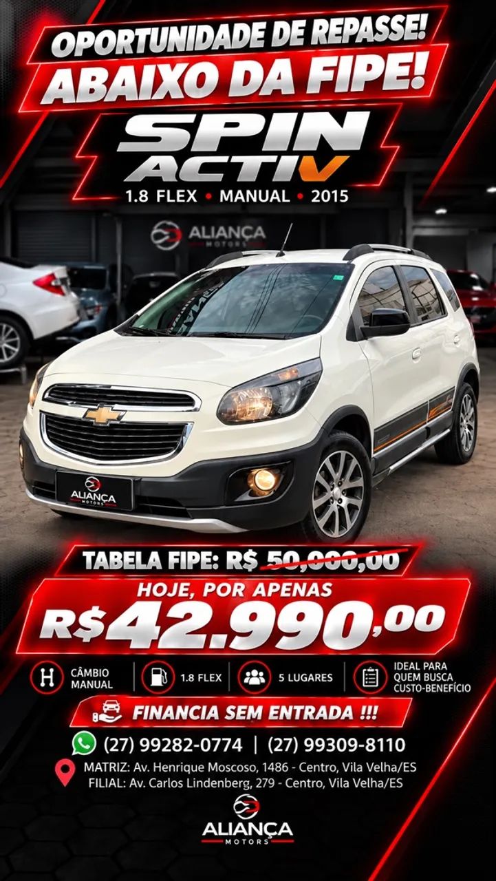 Chevrolet Spin SPIN ACTIV 1.8 8V Econo. Flex 5p Mec. 2015