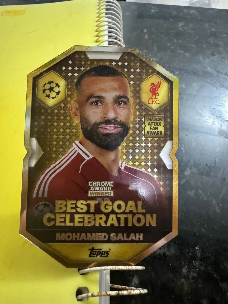 Mohamed Salah best goal celebration card