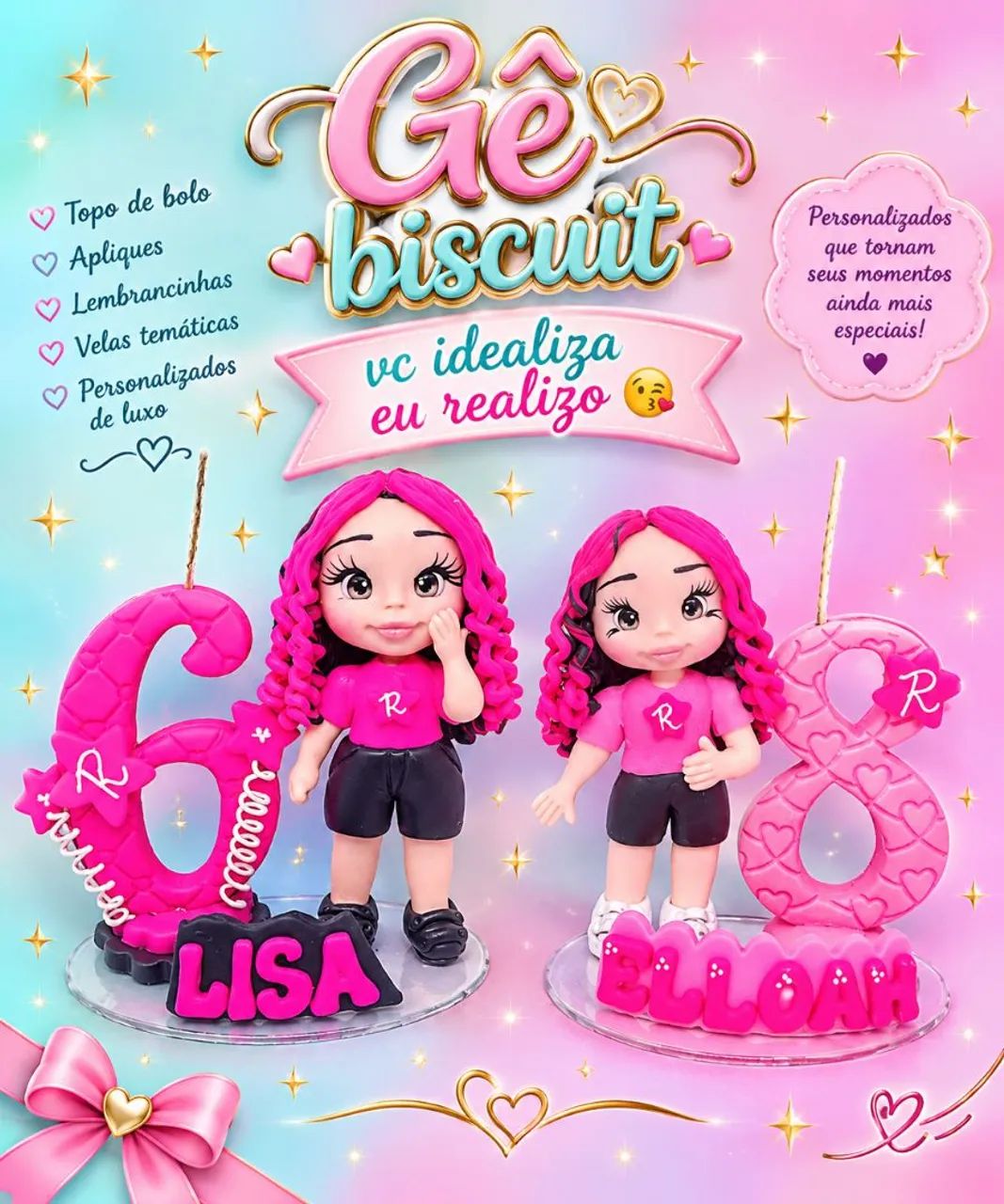 Topo de bolo em biscuit  - Foto 2