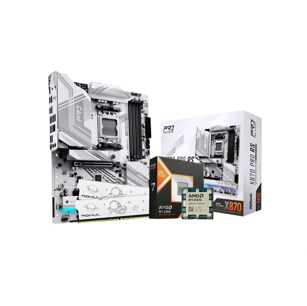Ryzen 7 9850x3d + X870 + ram ddr5 32gb | Troco e parcelo
