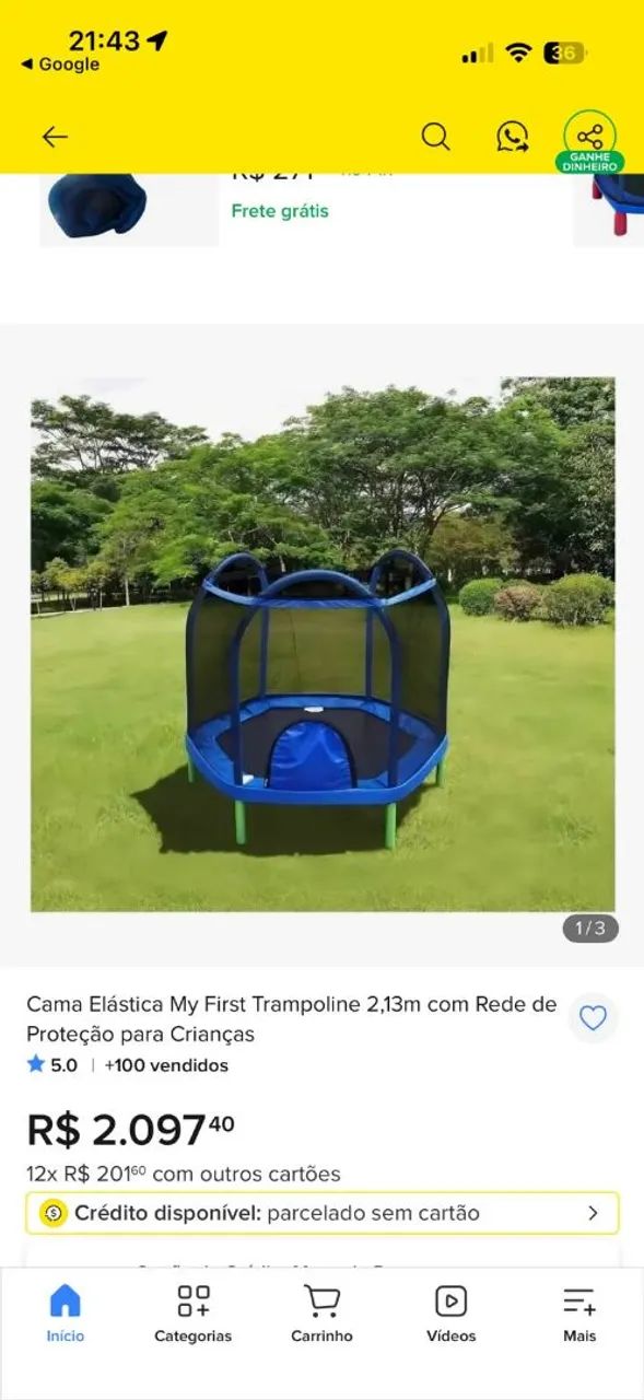 CAMA ELASTICA EM ESTADO DE NOVA - Foto 4