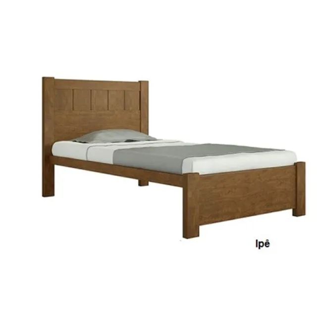 Cama Solteiro Primicia Plus Castanho.Off White D Doro - Foto 2
