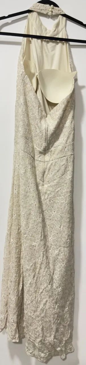 vestido renda longo off white - Foto 3