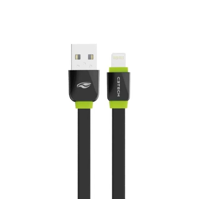 Cabo Iphone Usb-lightning 1m Cb-110bk Preto C3tech *ENTREGA GRÁTIS* - Foto 2