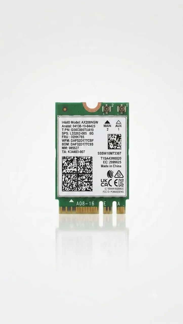 Intel® Wi-Fi 6 AX200 / Nunca usado 