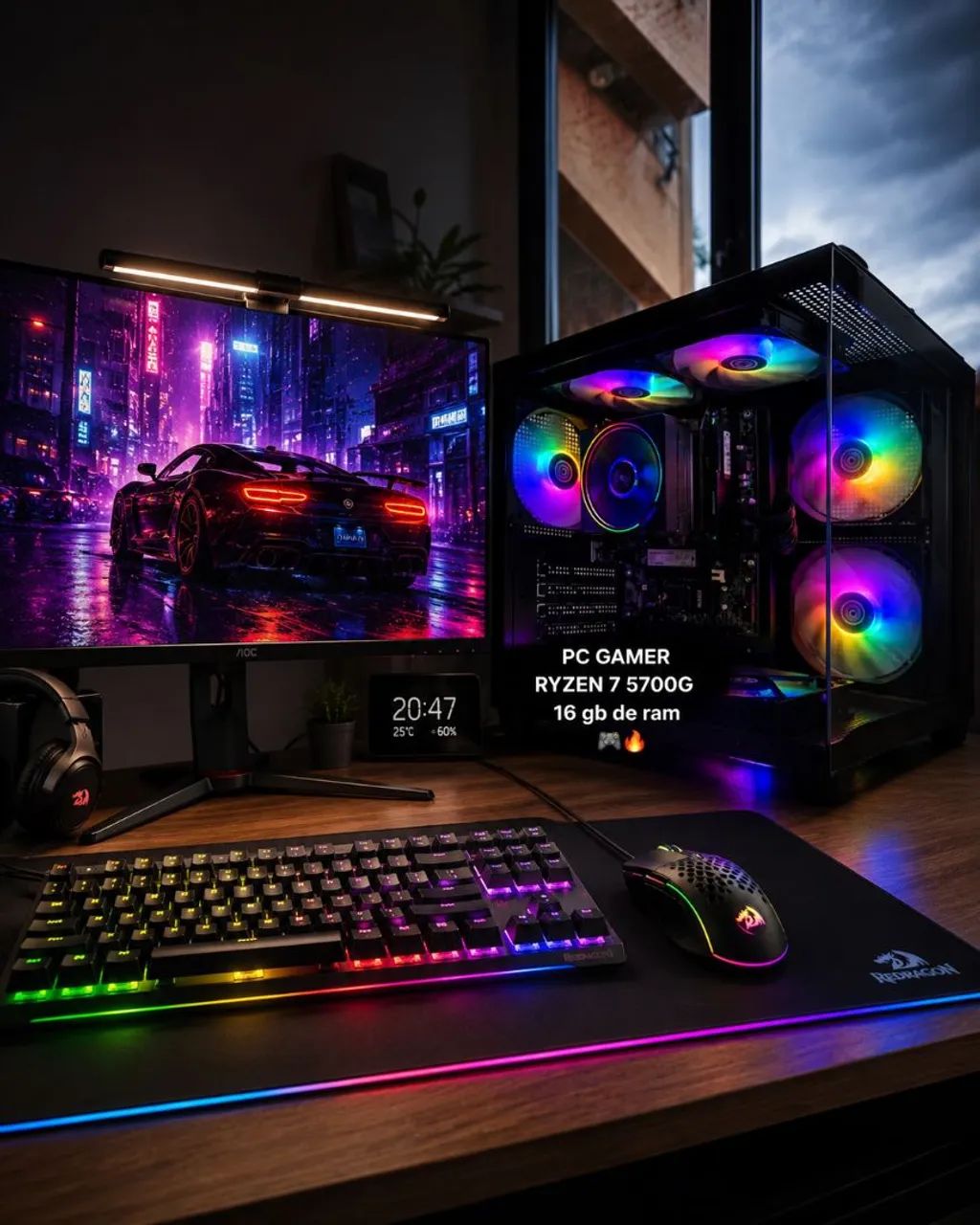 Pc gamer ryzen 7 5700g completo