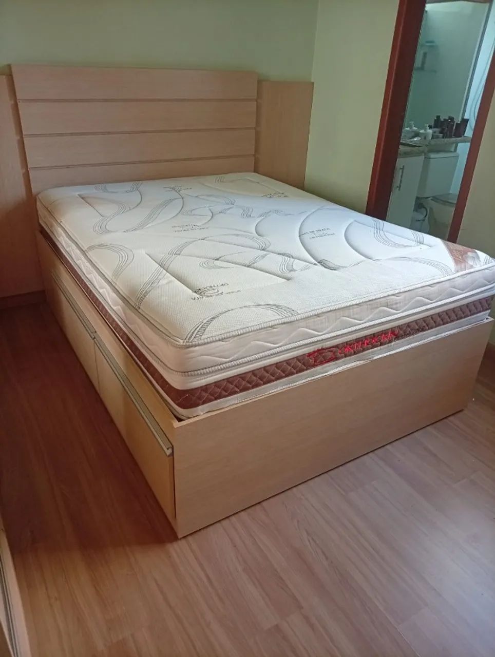 Cama box com colchão de mola  - Foto 2