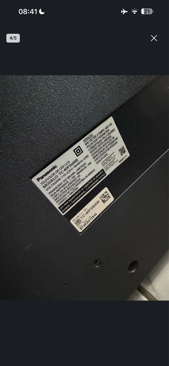 TV 40" LeD FHD panasonic