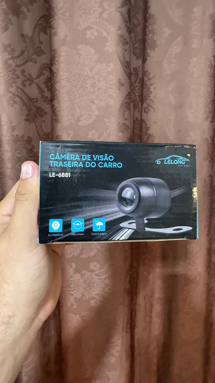 Câmera de ré veicular visão ampla 