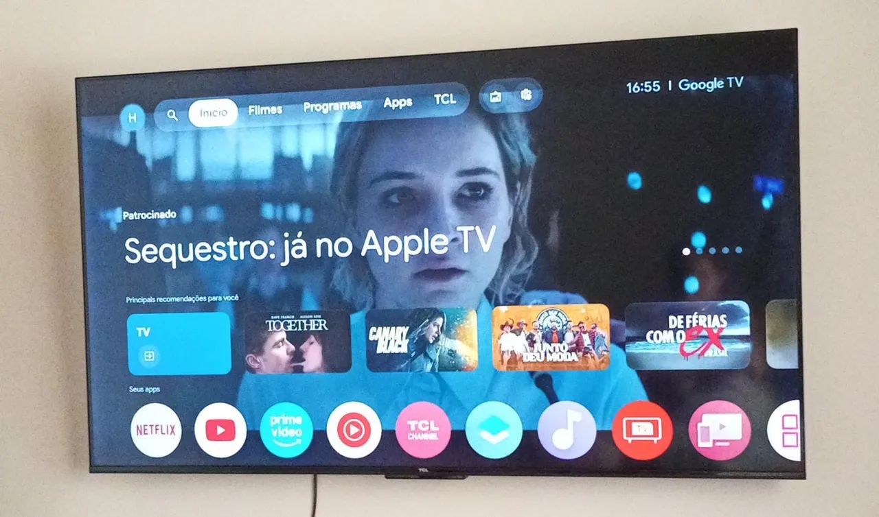 Televisão TCL 55 polegada 
