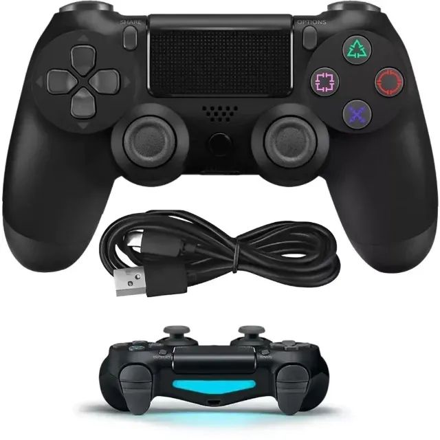 Controle Play 4 Sem Fio Bluetooth PS4, Celular e PC *NOVO*