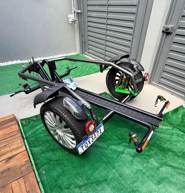 Carretinha basculante TOP!!! (reboque) para moto - Foto 7