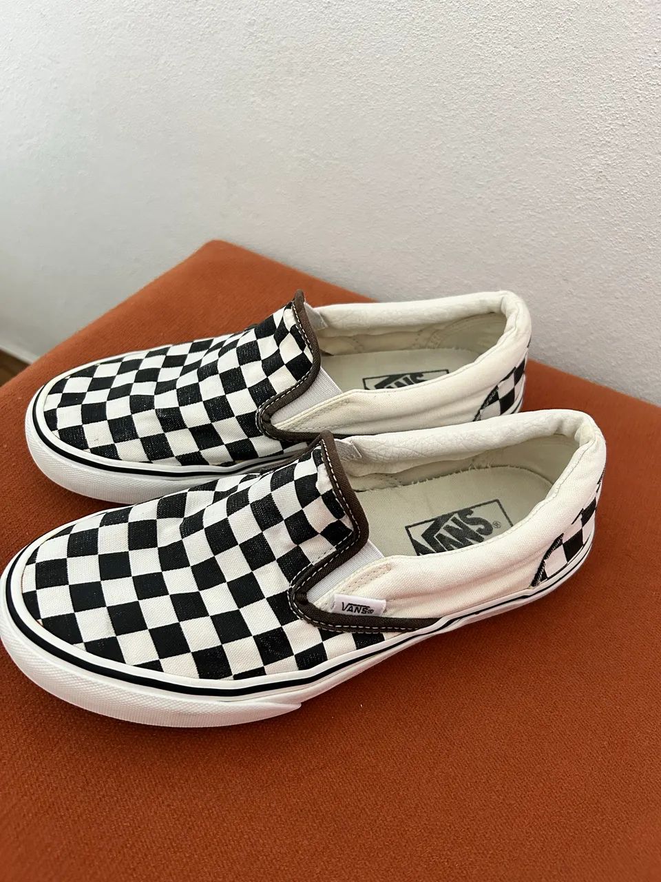 Tênis Vans Slip-On Checkerboard Black White - Foto 2