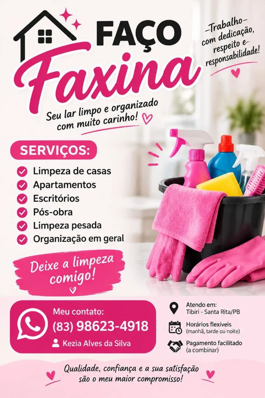 Faço faxina 